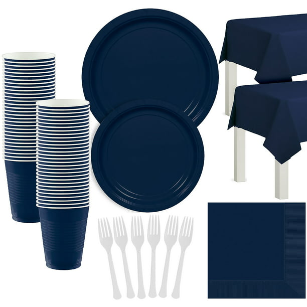 Plastic Cutlery Quality Knives Tableware Pack of 20 Amscan Marine Blue